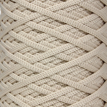 Mia Mote™ ByBag Line  OUTLET CUT  Sznurek Poliestrowy płaski bez rdzenia beżowy jasny 3mm