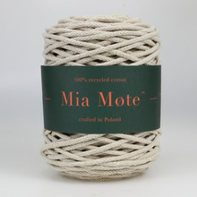 Mia Mote™ Basic Line sznurek bawełniany 5mm moonstone