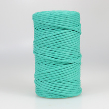 Mia Mote™ Classic Line Sznurek bawełniany skręcany do makramy 3mm Malachite Green