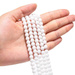 Agat White Kamień Jubilerski Fasetowany kula 6mm