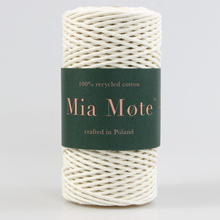 Mia Mote™ Petit Line Outlet CUT Sznurek bawełniany pleciony  2mm limestone