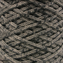 Mia Mote™ ByBag Line Sznurek Poliestrowy płaski bez rdzenia czarny z beżową ciemną nitką 5mm