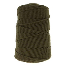 Sznurek bawełniany skręcany do makramy khaki 3mm