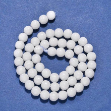 Agat White Kamień Jubilerski Fasetowany kula 6mm