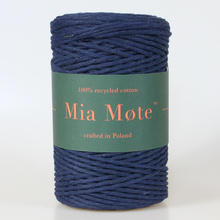 Mia Mote™ Classic Line Sznurek bawełniany skręcany do makramy Star Sapphire 3mm