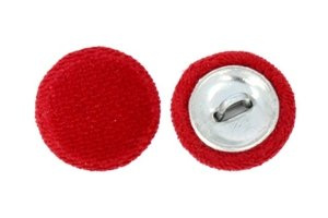 Guziki Tapicerskie Oblekane Obciągane Welur Flok AVILA A13 Czerwony 22mm R36 10szt