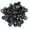 Czarny || Z efektem platerowania \ 6x8 mm