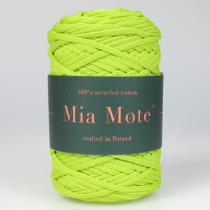 Mia Mote™ ByBag Line Sznurek Poliestrowy płaski bez rdzenia zielony laser limonka 3mm