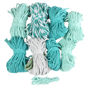 Outlet / Sznurek Bawełniany Skręcany / do Makramy / Classic Eco Line / mix / 2/3/5 mm / 200g [409]