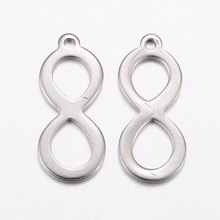 Zawieszka Stal Chirurgiczna Nieskończoność Infinity 19.5x8mm