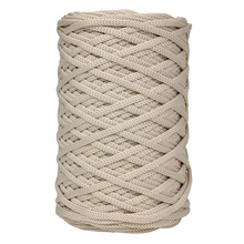 Mia Mote™ ByBag Line  OUTLET CUT  Sznurek Poliestrowy płaski bez rdzenia beżowy jasny 3mm