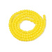 Koraliki Fasetowane Kryształki Szklane Rondelle Żółty 2.7x1.5mm