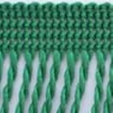Frędzle Chwosty Na Taśmie Skręcane Zielony 60mm 1m