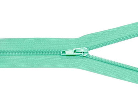 Zamek suwak błyskawiczny spiralny 5' do torebki rozdzielczy auto lock do makramy miętowy 30cm 5szt