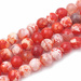 Agat Ognisty Crackle Red - kamień harmonii, odwagi i pewności siebie - kula 8mm