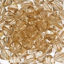Kryształki Diamentowe Bicone Koraliki beżowy jasny 6mm