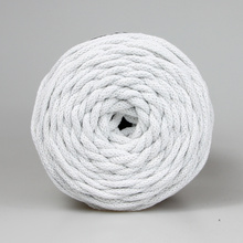 Mia Mote™ / Thinny Line / Sznurek Bawełniany pleciony / Do Makramy / 3mm / Grey White