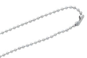 Łańcuszek z zapięciem nieśmiertelnik kulkowy 2.1mm 50cm