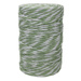 Mia Mote™ Classic Line Sznurek bawełniany skręcany do makramy 3mm green jasper + basalt grit