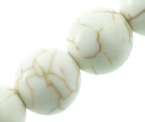 Kamień Jubilerski Turkus biały Kula 6mm