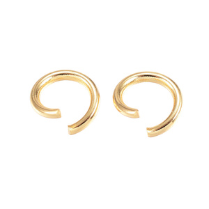 Kółka Kółeczka Ogniwka Otwarte Stal Chirurgiczna złote 18K 5x0.8mm