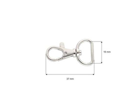 Brelok do Kluczy Karabińczyk do Torebki Obrotowy 37x16mm