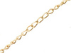 Łańcuszek metalowy splot lekko skręcony 3.3x2.1x0.6mm