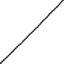 Spinel Naturalny Czarny - kamień siły i regeneracji - Kula Fasetowany Koraliki 2mm