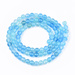 Agat Light Sky Blue Kamień Jubilerski gładki kula 4mm