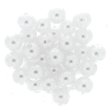 Koraliki perełki perły akrylowe perłowy biały 10mm