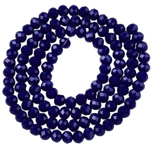 Koraliki Fasetowane Kryształki Szklane Rondelle Kobaltowy 3.8x3mm