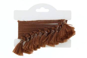 Sznurek dekoracyjny z chwostami jasny brąz