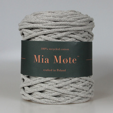 Mia Mote™ Lush Line Sznurek bawełniany 5mm flaxy river stone Nowy Splot