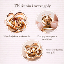 Zapięcie obrotowe do torebki 49 × 49 mm – metalowe, złote Golden Rose
