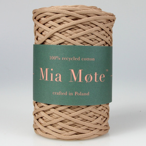 Mia Mote™ ByBag Line Sznurek Poliestrowy płaski bez rdzenia karmelowy 3mm