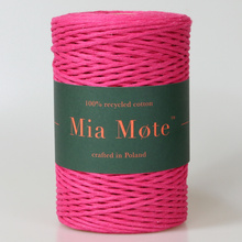 Mia Mote™ Classic Line Sznurek bawełniany skręcany do makramy 2mm radiant orchid