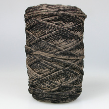 Mia Mote™ ByBag Line Sznurek Poliestrowy płaski bez rdzenia czarny z beżową nitką 5mm