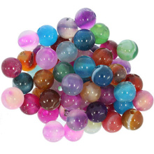 Agat Pasiasty Colorful Kamień Jubilerski gładki kula 6mm