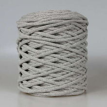 Mia Mote™ Lush Line Sznurek bawełniany 5mm flaxy river stone Nowy Splot