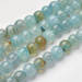 Agat Ognisty Crackle Light Blue Kamień Jubilerski gładki kula 6mm