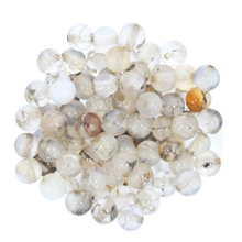Agat Smoczy Pearly Kamień Jubilerski gładki kula 4mm