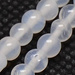 Agat White Kamień Jubilerski gładki kula 6mm