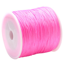 Sznurek Nylonowy 0.4mm do bransoletek kamieni Topliwy Różowy