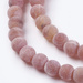 Agat Ognisty Frosted Indian Red Kamień Jubilerski gładki kula 6mm