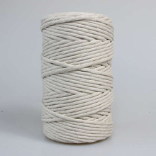 Mia Mote™ Classic Line Sznurek bawełniany skręcany do makramy 5mm ivory