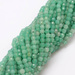 Agat Pale Green Kamień Jubilerski Fasetowany kula 4mm