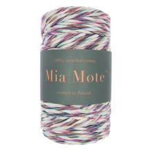 Mia Mote™ Classic Line Sznurek bawełniany skręcany do makramy 5mm stripe