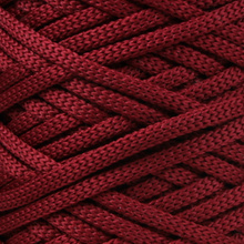 Mia Mote™ ByBag Line Sznurek Poliestrowy płaski bez rdzenia ciemny bordowy wino 5mm