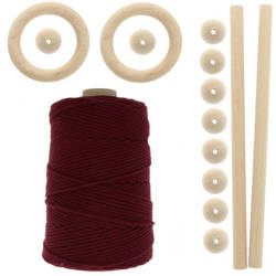 Zestaw do makramy dla początkujących 5mm z akcesoriami