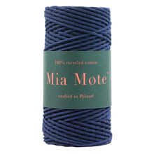 Mia Mote™ Petit Line Sznurek pleciony bawełniany 2mm Yellow Calcite